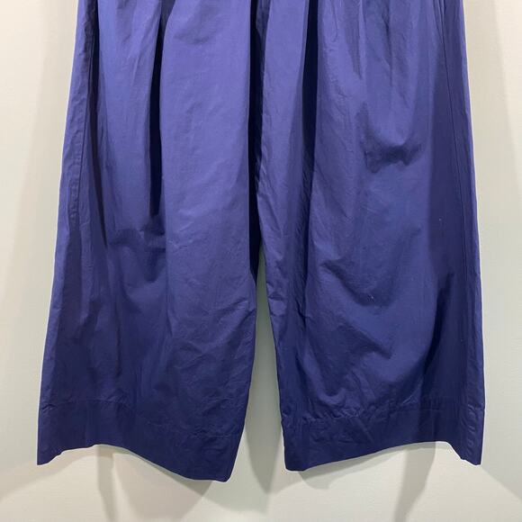 Maeve By Anthropologie Women Navy Super High Rise Wide Leg Pull On Pants Size M - Picture 3 of 8